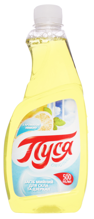 ПУСЯ Засіб для скла Лимон (запаска) 500 мл